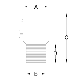HOCS - Hose connector stainless