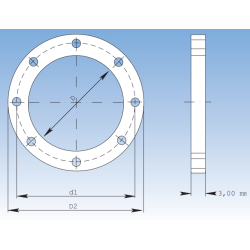 RUFL - Flange gasket nitrile